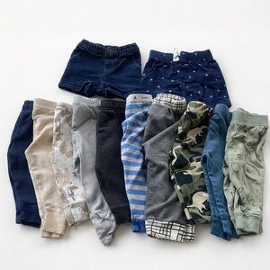 Kids' Assorted Color Bottoms Pants Shorts 12 Pieces